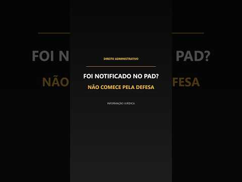 Miniatura do vídeo sobre notificação em processo administrativo disciplinar