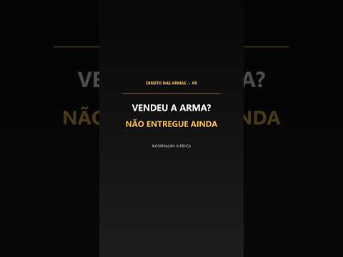 Miniatura do vídeo sobre autorização para transferência de arma