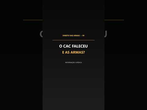 Miniatura do vídeo sobre falecimento de CAC e acervo de armas