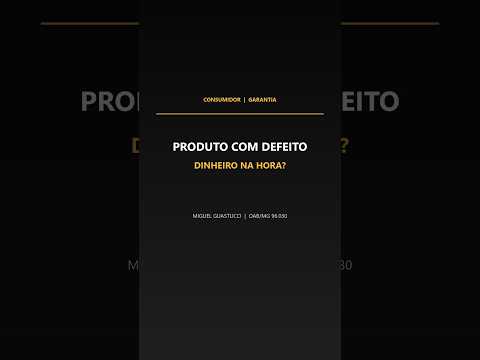 Capa do vídeo: Produto com defeito dá dinheiro de volta na hora?