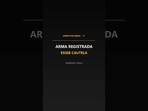Miniatura do vídeo Arma registrada exige guarda responsável